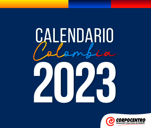 Calendario 2023 Colombia con días festivos